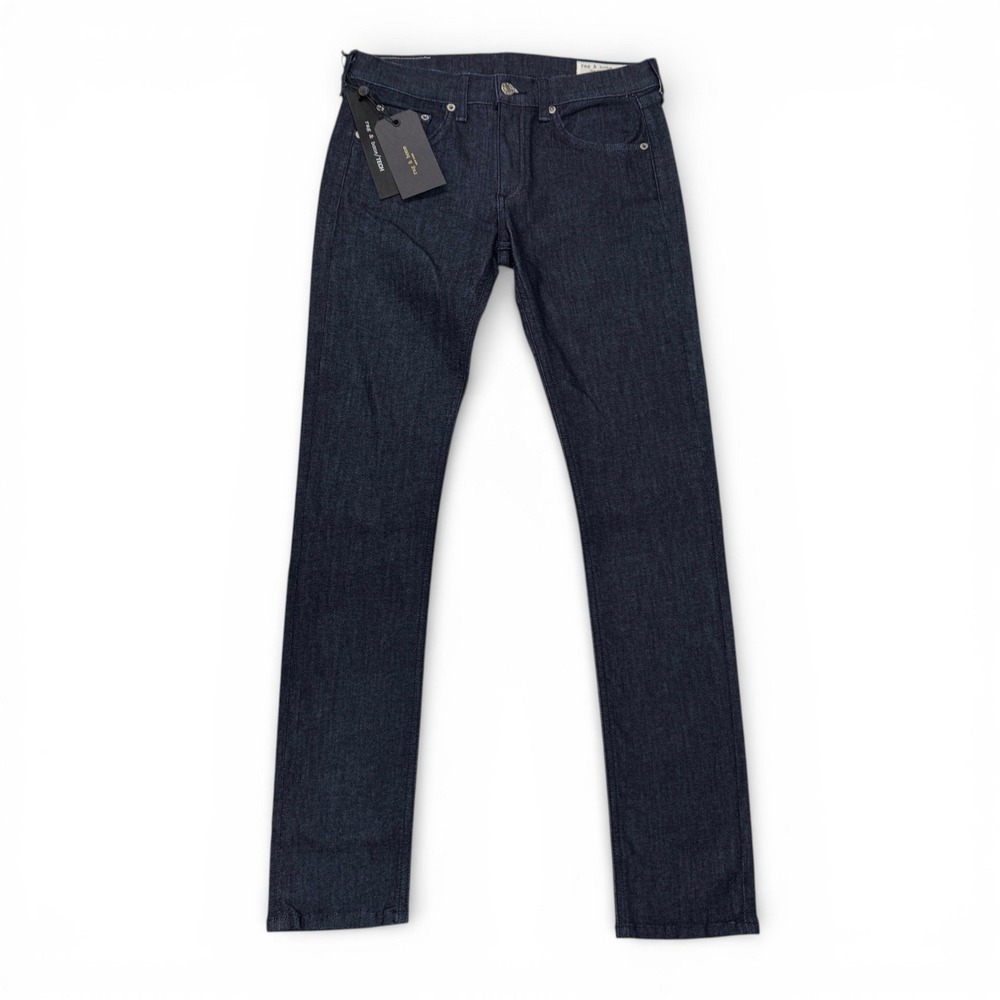 Rag & Bone Skinny Jeans Indigo Dark Wash Denim Womens 28 Mid Rise NWT USA